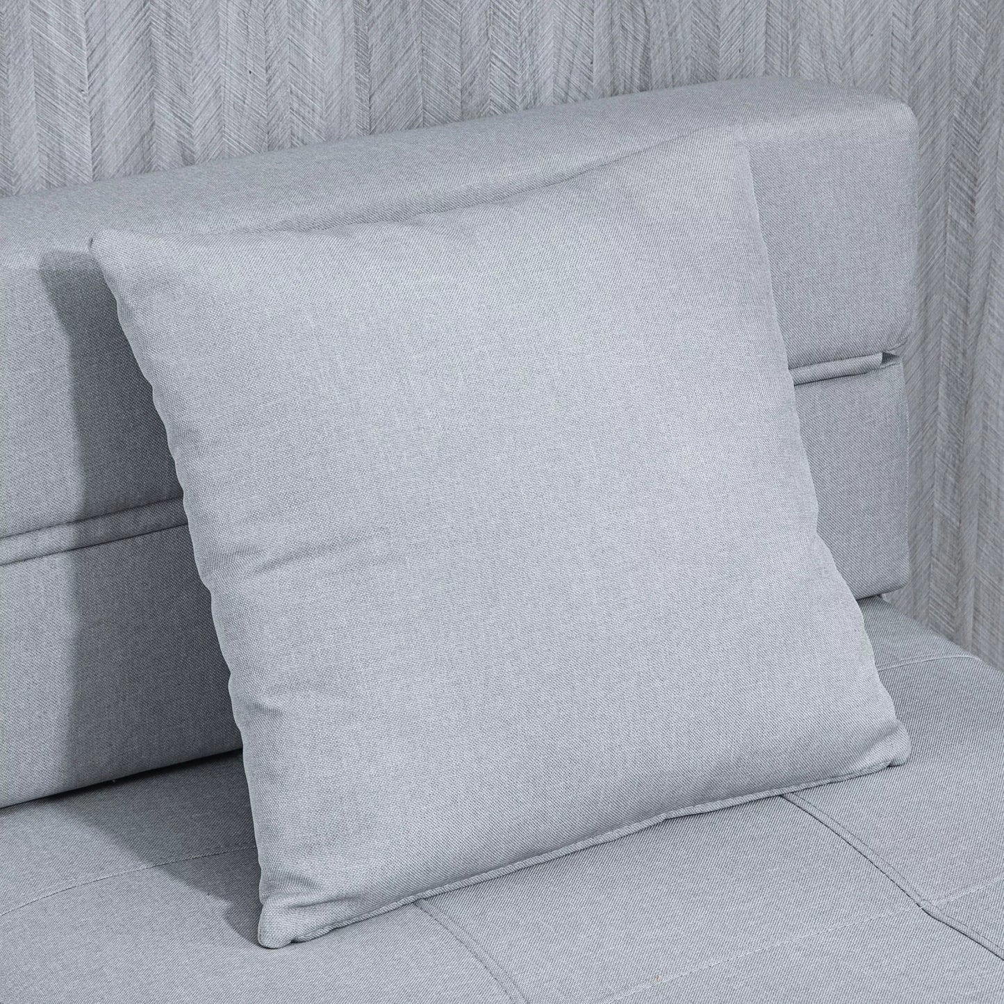 Fotelis su miegojimo funkcija, poilsio fotelis, su 1 pagalvėle, 70 cm x 70 cm x 61 cm, šviesiai pilkas