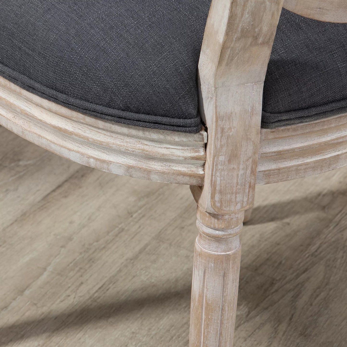 Virtuvės kėdės 2 vnt. komplektas, minkštai apmuštos, vintažinio dizaino, rotango išvaizdos, pilkos