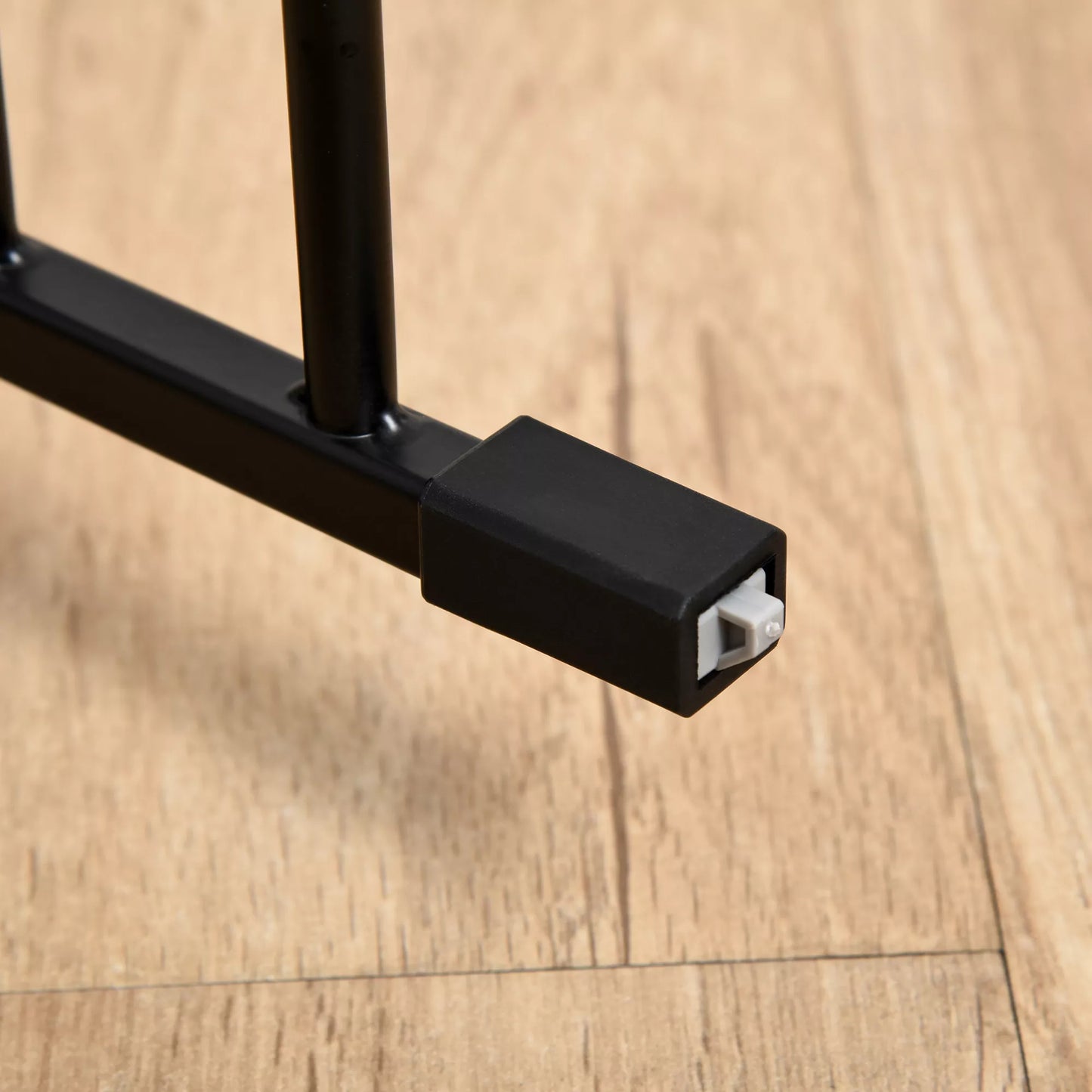 2-in-1 sulankstomas metalinis apsauginis barjeras ir gyvūnų aptvaras, juodas, 300 x 3 x 74,5 cm