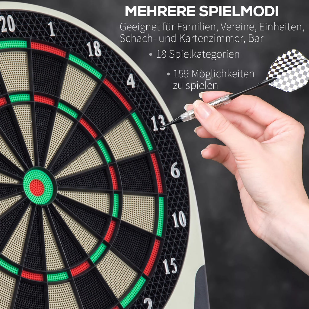 Elektroninis dartų taikinys Dartboard su balso pranešimais LED ekranais 6 dartai 24 dartų galvutės 18 žaidimų 159 variantai Dartų automatas Dartų taikinys rinkinys iki 8 žaidėjų