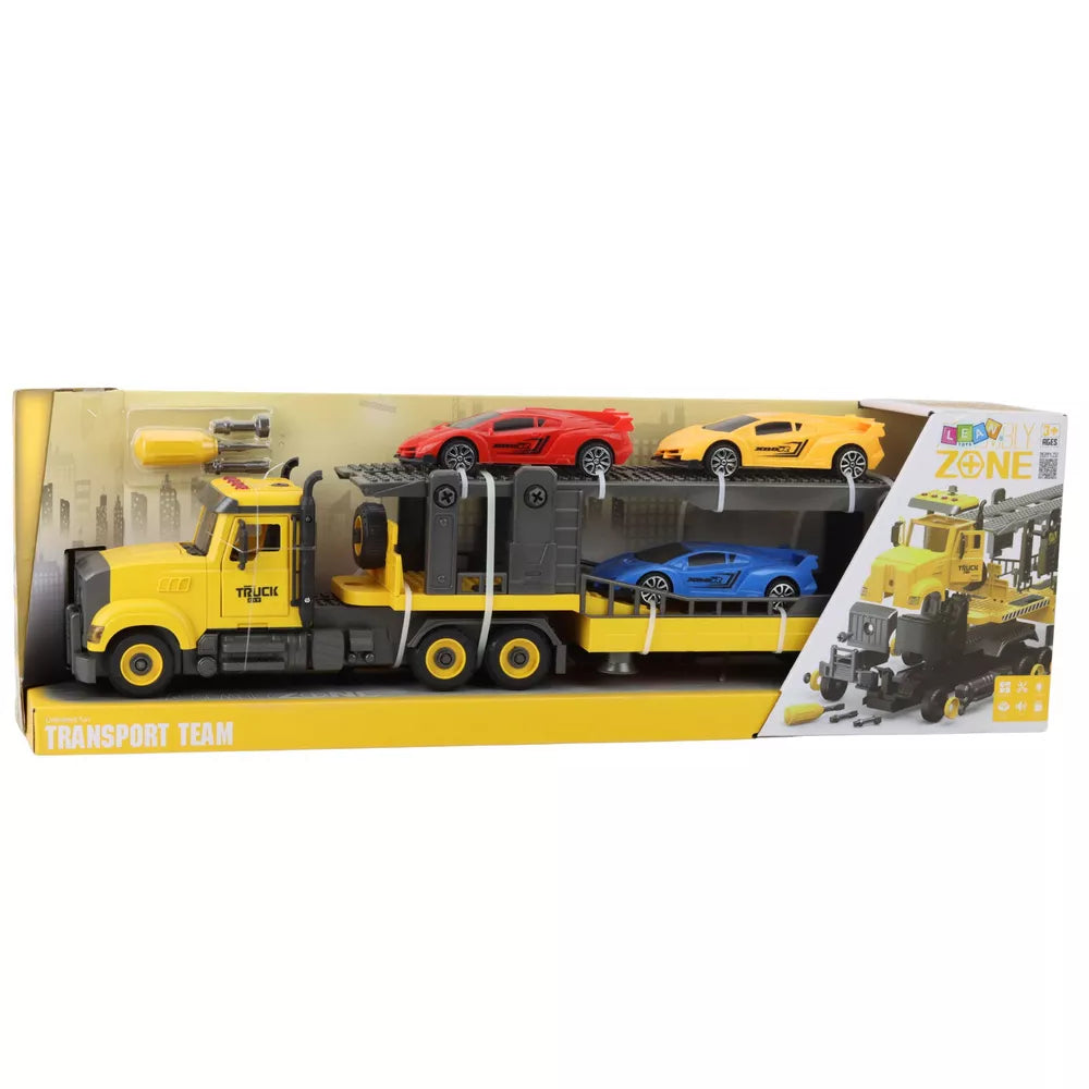 Žaislinis autovežis su šviesos ir garso efektais, 3 sportiniai automobiliai