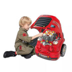 Žaislinis dirbtuvių sunkvežimis Motor-Master, 51 detalė, 45×36×42 cm