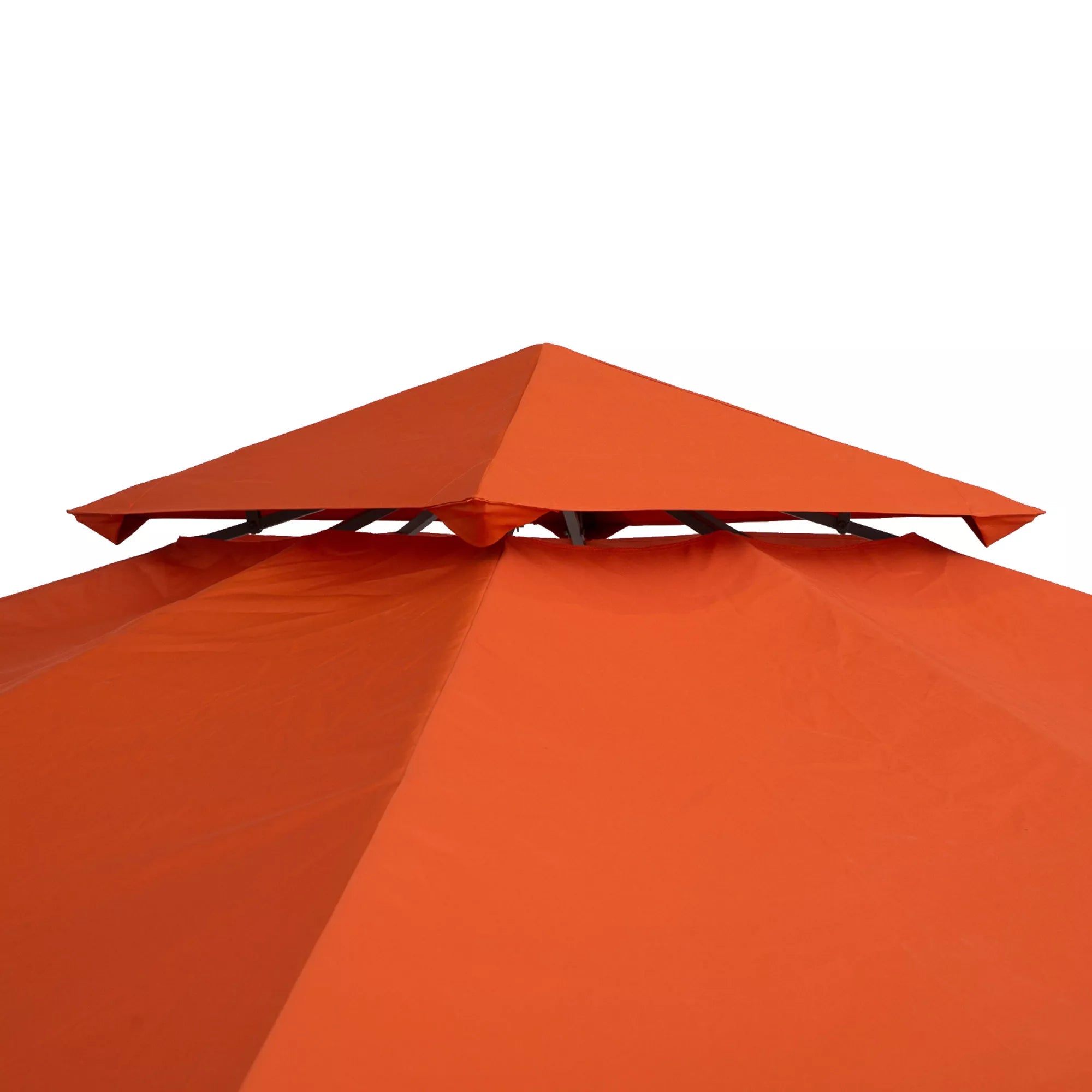 Pavilion 3x3m atsarginis stogas, atsparus vandeniui Paviljono stogas metaliniam paviljonui Paviljono atsarginis stogas Sodo paviljonas Šventinis palapinė Sodo palapinė Poliesteris Rūdžių raudona