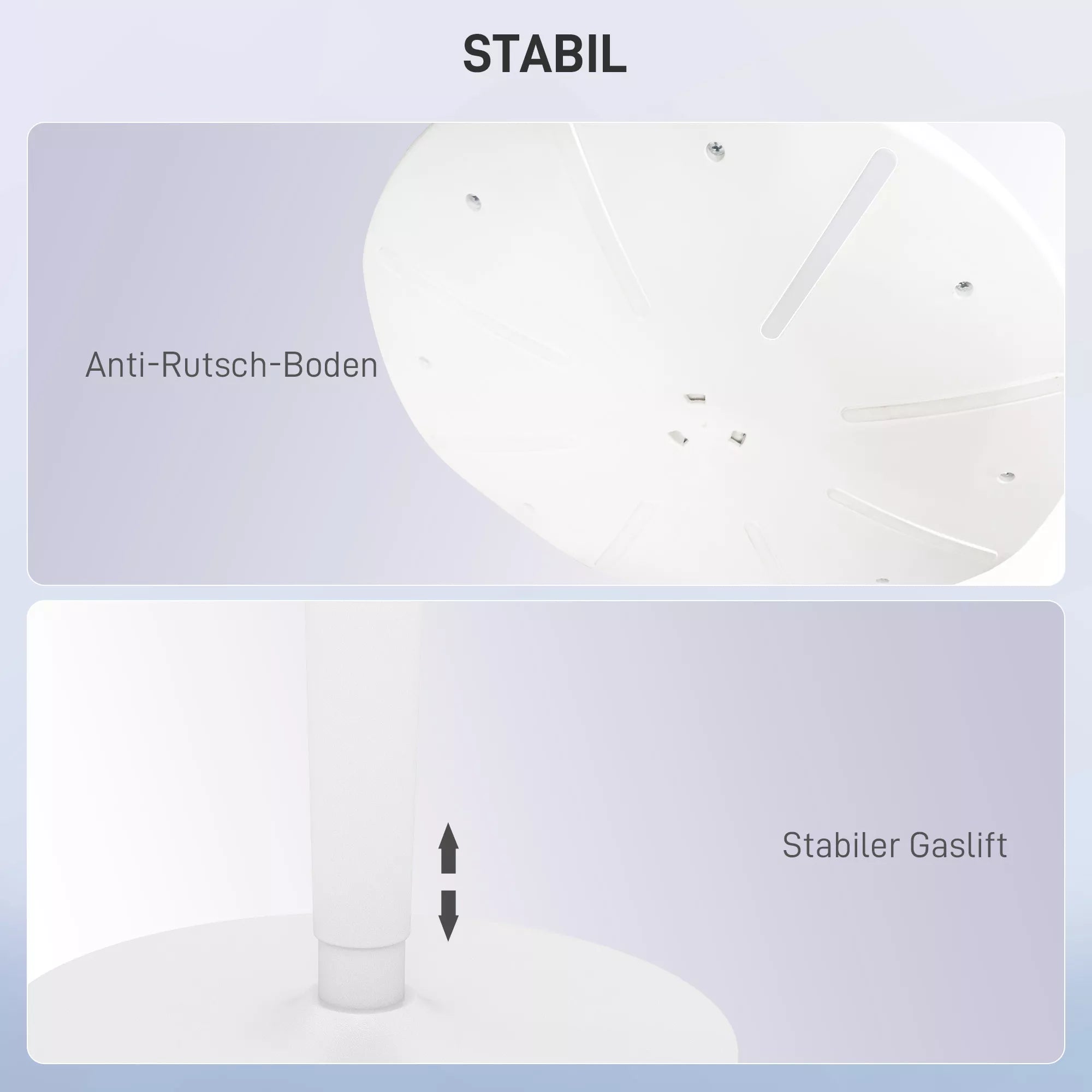 Biuro taburetė, ergonomiška pusiau stovima kėdė, reguliuojamo aukščio, iki 120 kg, 42,5 x 35,5 x 56,5-71,5 cm, pilka