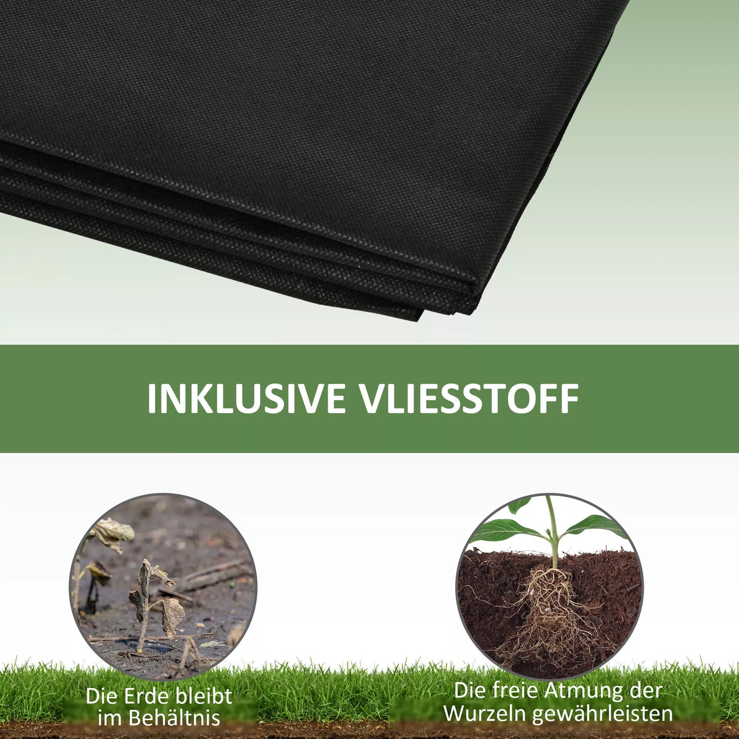 Pakeltas lysvas, 2 sodinimo zonos, vidinė veltinio danga, atsparus oro sąlygoms, medžio masyvas, 244 cm x 61,5 cm x 27 cm