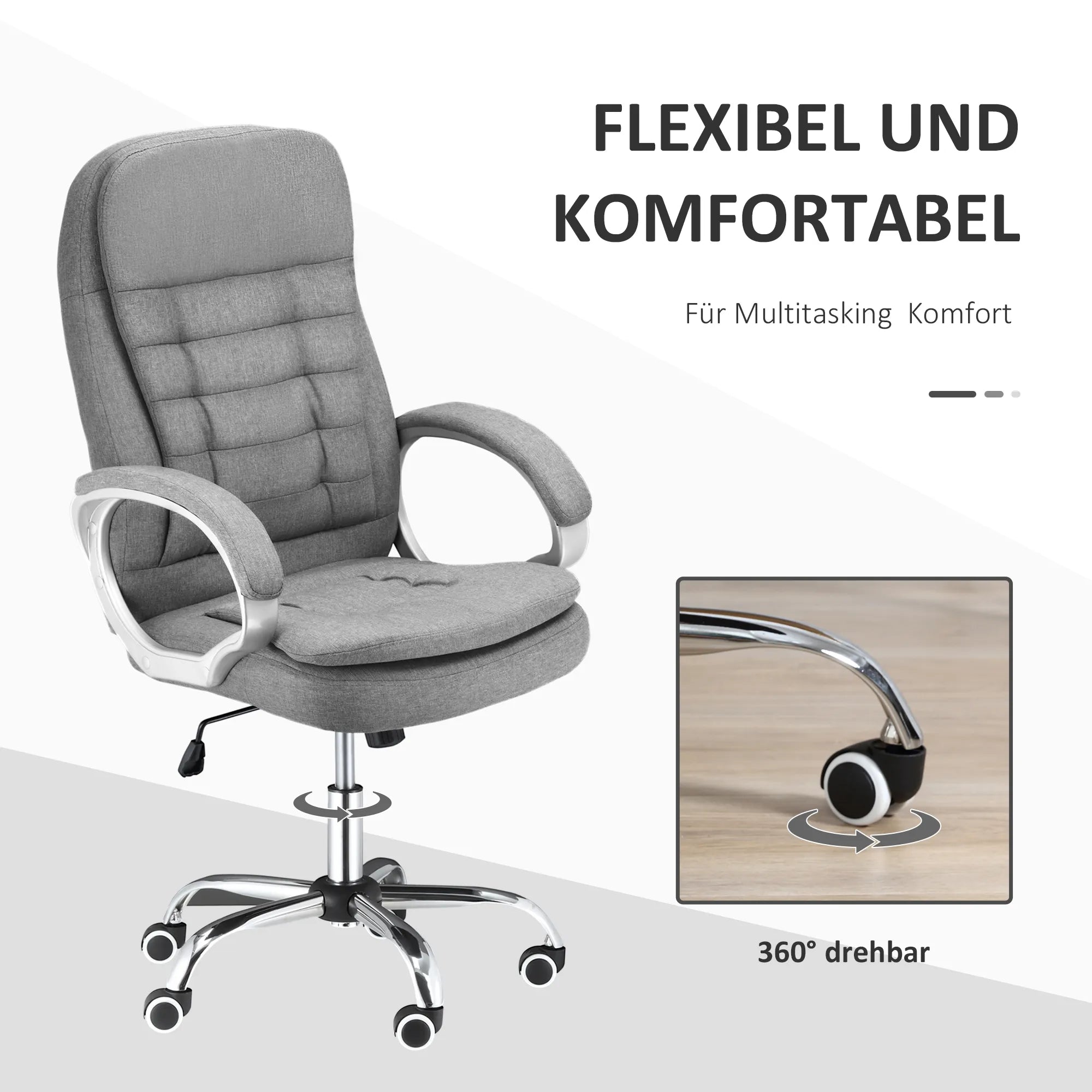 Schema su kėdės 360° pasukimu