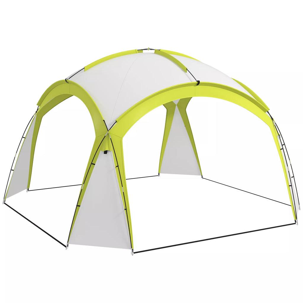Event Shelter 3,5 x 3,5 m paviljonas su kabliais Durys Vandeniui atsparus Žiemai pritaikytas Sodo paviljonas Žalias